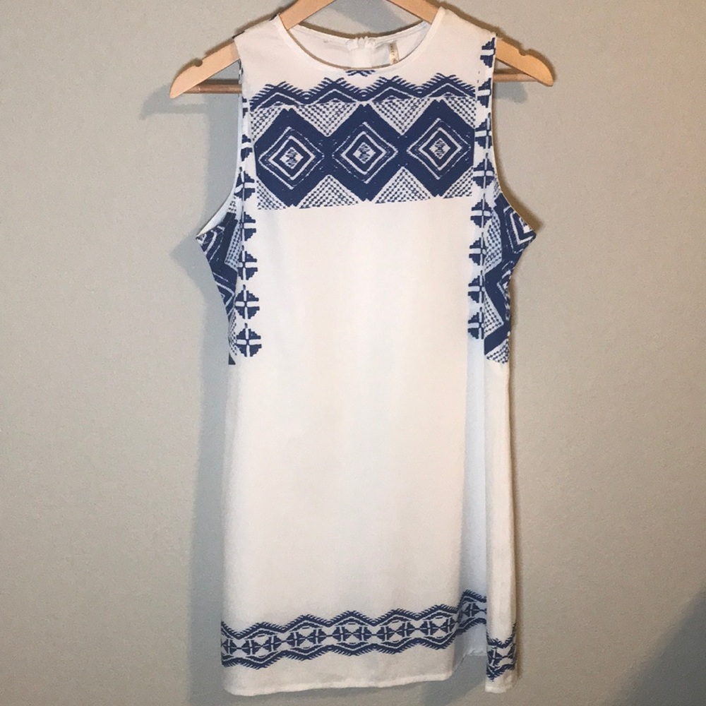 Gorgeous White and Blue Dress